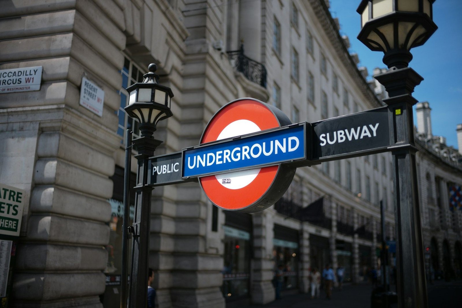 London Underground sign at Piccadilly Circus