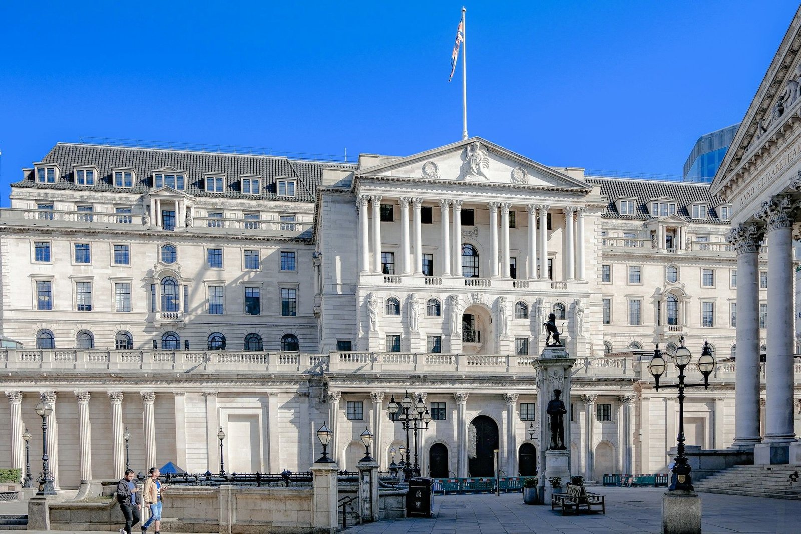 Bank of England building in the City of London