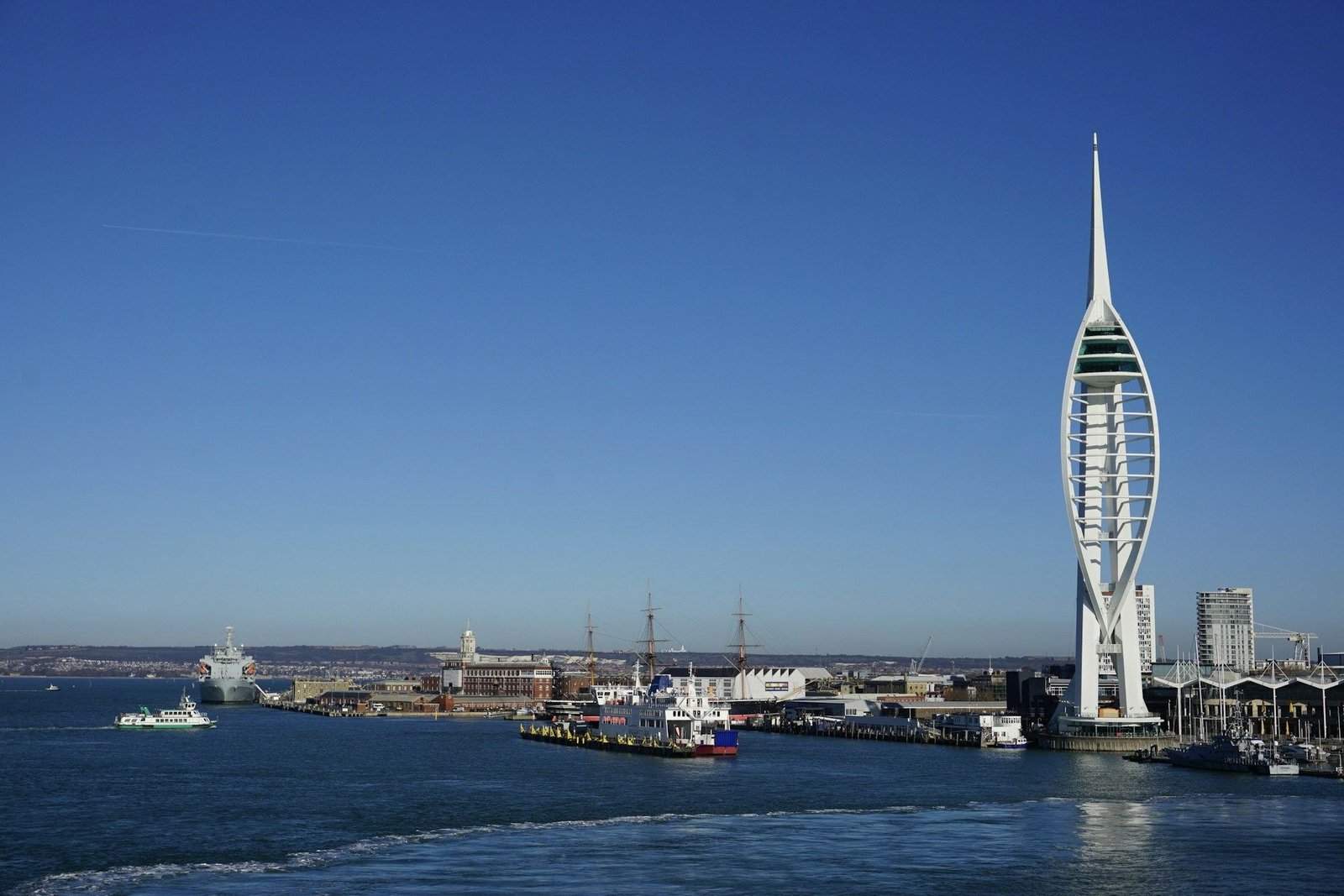 Spinnaker Tower above Portsmouth Harbour
